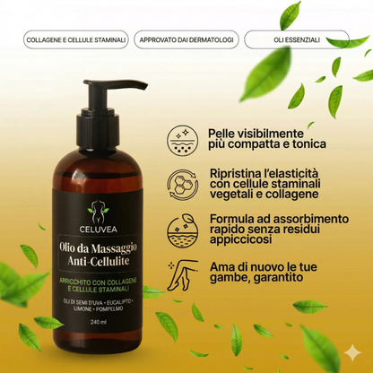 Olio da Massaggio Anti-Cellulite Celuvea